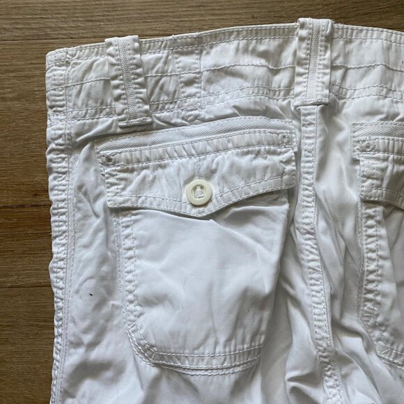 White Cotton Cargo Pant - Picture 5 of 11